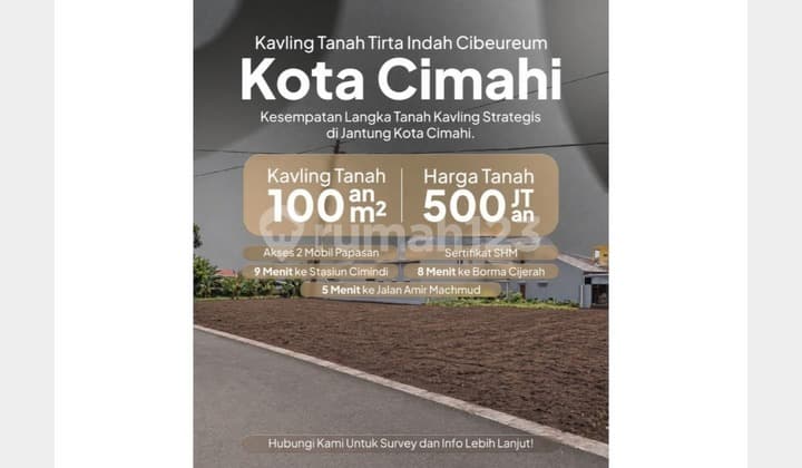 Tanah SHM di Cibeureum Cimahi Dalam Perumahan