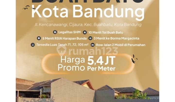 Promo Price! Strategic SHM Plot in Buahbatu