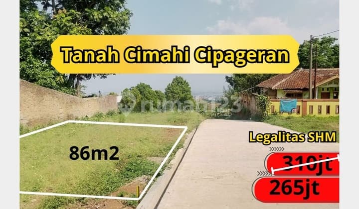 Tanah Siap Huni di Cimahi Utara Dekat ke Alun-Alun