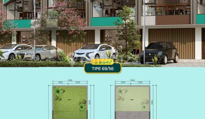 DISEWAKAN RUKO BRANTA 2 LANTAI - TERA DAMAI BEKASI