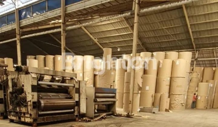Carton Factory for Sale in Sidoarjo, Strategic Location, Ready to Use