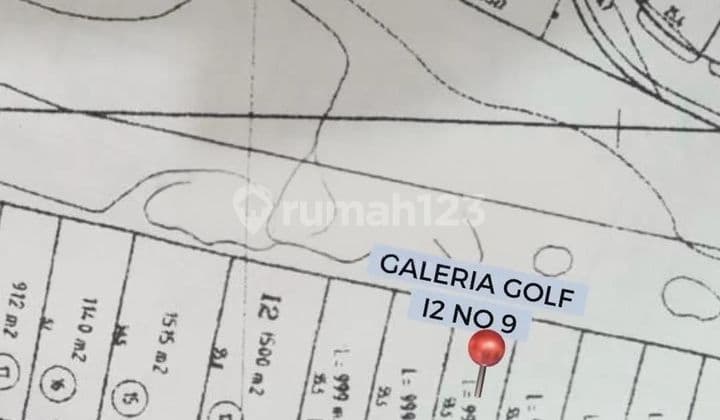 Dijual Tanah Kavling Galeria Golf Strategis Siap Pakai