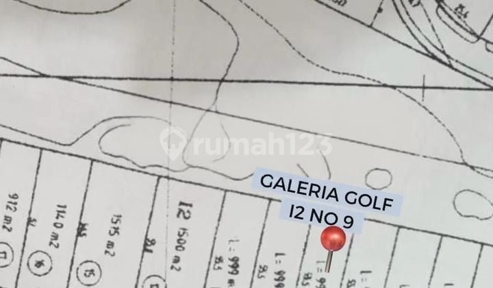 Dijual Tanah Kavling Galeria Golf Strategis Siap Pakai