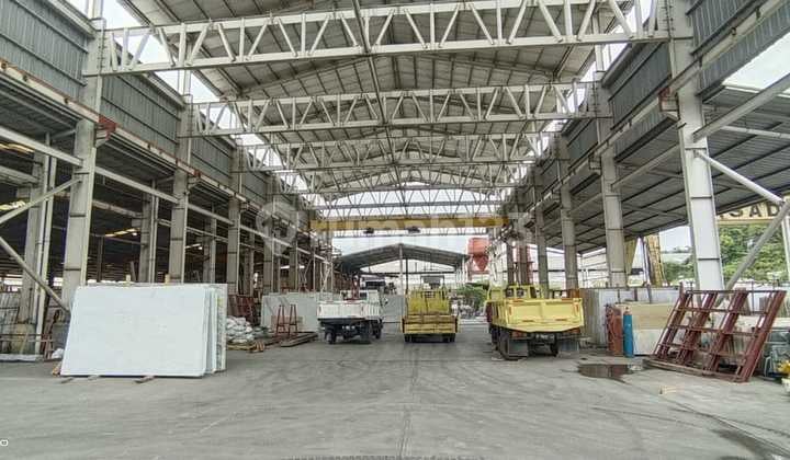 Pabrik Siap Pakai 2 Lantai Luas 13.617M2 Akses Container 40 Ft di Mekar Jaya Tangerang
