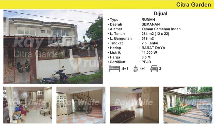 Dijual Rumah di Taman Semanan Indah