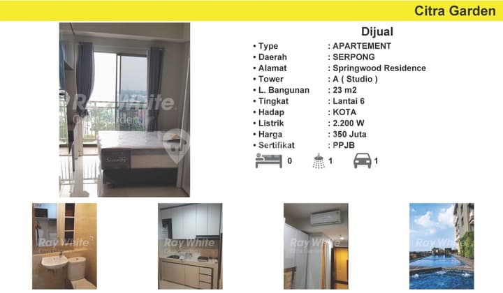 For Sale Springwood Apartment Unit Tangerang