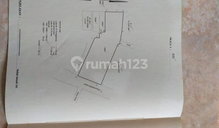 Dijual Tanah Strategis Luas 1.026M² Pinggir Jalan Raya