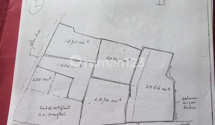 Dijual Tanah Luas 1,1 Ha Curug Agung Tanah Baru Sertifikat Shm
