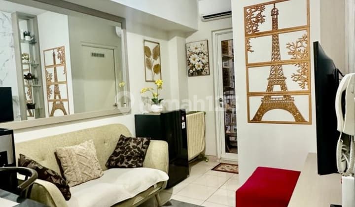 For Rent: Move-in Ready Apartment with Pool View, Modern Design, Fully Furnished at Azzola Tower - The Springlake Summarecon Bekasi, Summarecon Bekasi - Springlake.