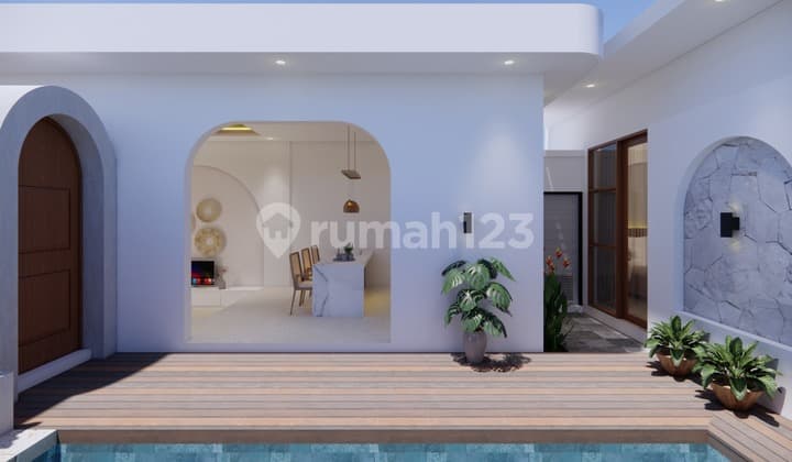 Ready Only 1 Unit Left! Villa Minimalis Modern Dengan Konsep Santorini Lokasi Nusadua.