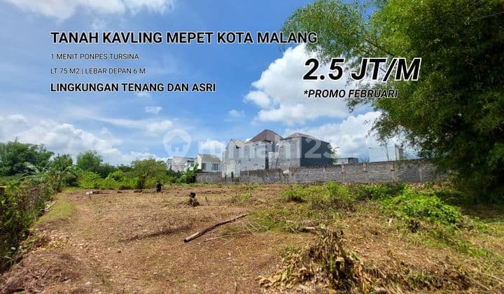 Tanah Mepet Kota Malang; 2 Jutaan Cocok Bangun Rumah