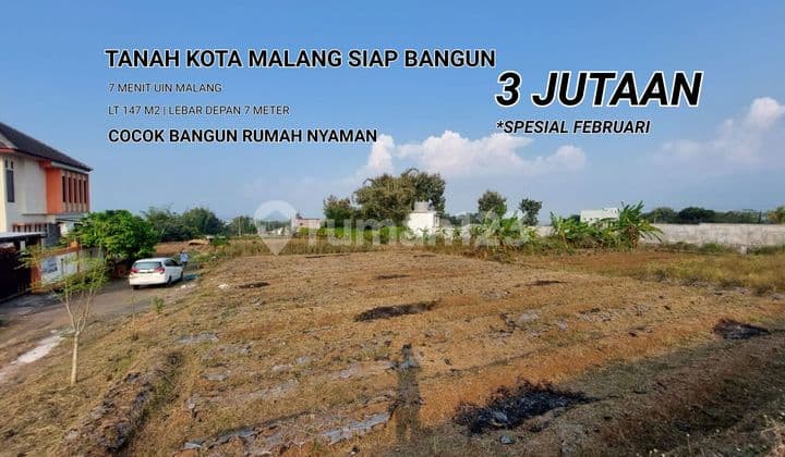 Tanah Kota Malang Siap Bangun; 7 Menit Kampus Uin Dalam Perumahan
