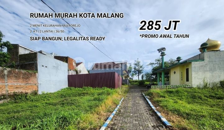 Tanah dan Rumah Dijual Murah 285 Juta Saja; Area Kota Malang