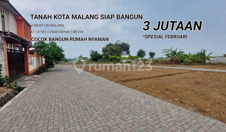 Dijual Cepat Tanah Dalam Perumahan Kota Malang; Siap Bangun