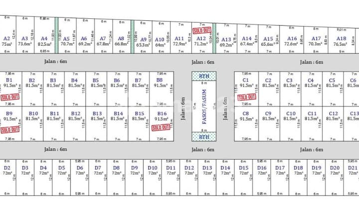 Tanah Kavling Jl. Bandulan Baru, 10 Menit UNMER