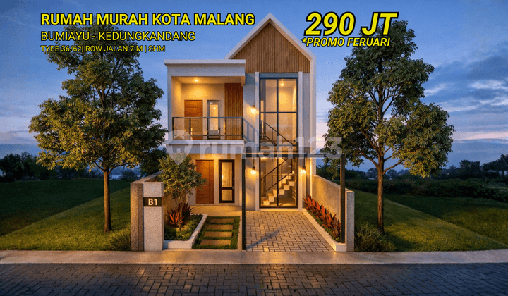 Rumah Murah Kota Malang Belakang Gor Ken Arok