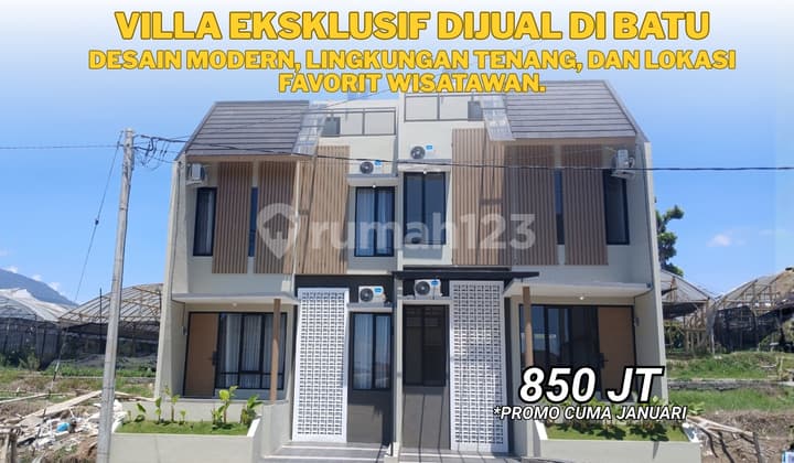 Dijual Villa Esklusif Kota Batu Hanya 5 Menit Baloga