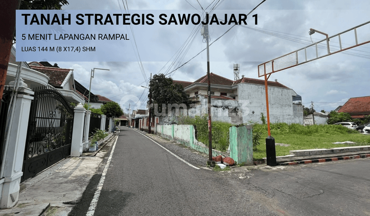 Tanah di Jual 5 Menitan Lapangan Rampal Kota Malang