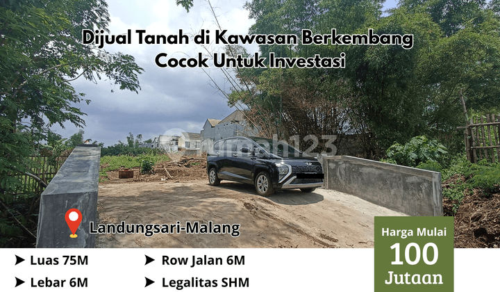 Tanah Residensial Dau Malang, Cocok untuk Investasi