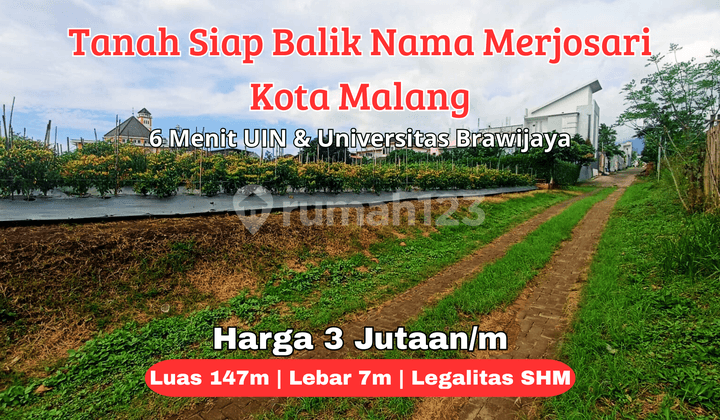 Tanah Siap Bangun Dekat Kampus Uin, Ub, Umm Kota Malang