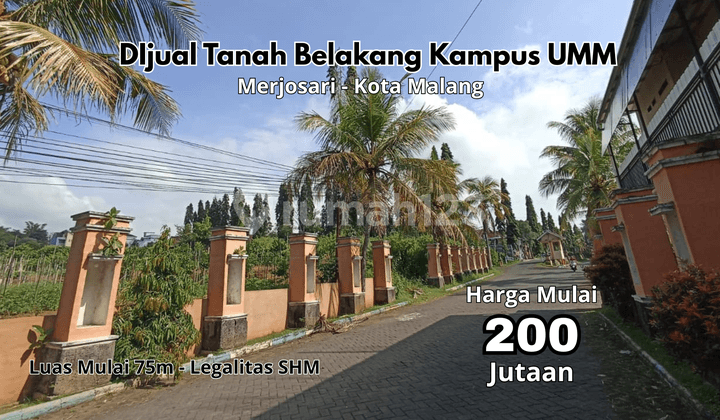 Strategic Land 7 Minutes to UB Campus, Malang City