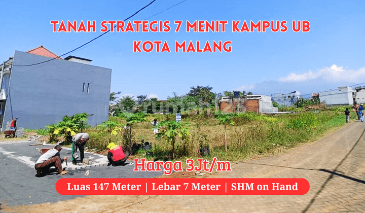 Tanah Stratergis Siap Bangun Merjosari Kota Malang