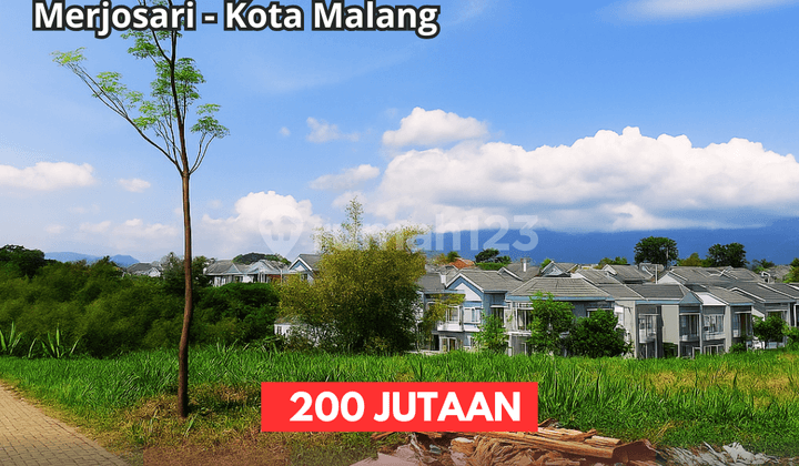Dijual Tanah Residensial Merjosari Kota Malang, Cocok untuk hunian view gunung
