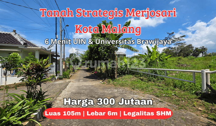 Land Plot in Merjosari Residential Area, Malang City