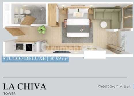 Kosongan Apartment Westown Tower La Chiva Lantai 30 Type Studio Deluxe Kosongan Apartment Westown Tower La Chiva Lantai 30 Type Studio Deluxe