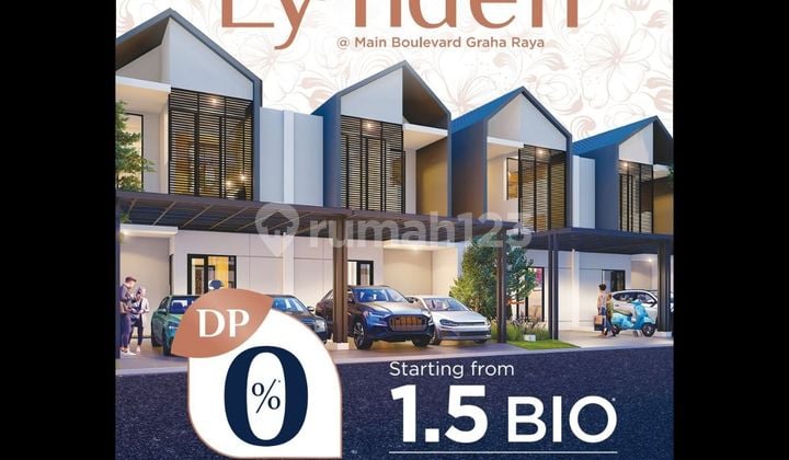 Tipe Lynden Rumah 2 Lantai 1.5m Dp 0% Hyra Graha Raya