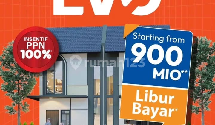 Tipe Evo Rumah 2 Lantai Dp 0% At Fortune Groove Graha Raya