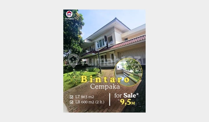 Hunian Luas Bagus Asri Nyaman dan Aman di Kawasan Bintaro