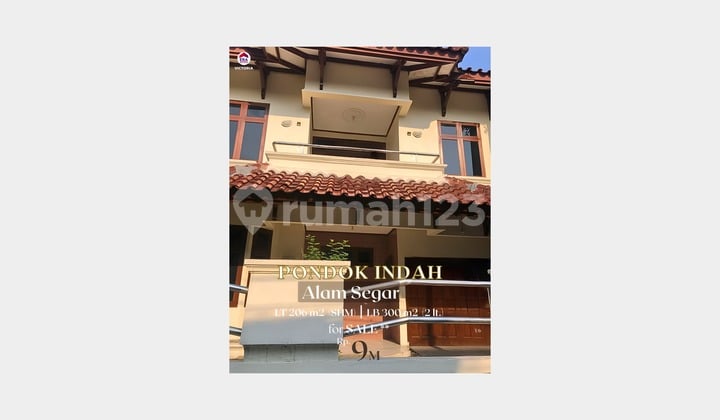 Rumah Hadap Timur di Pondok Indah Jl. Alam Segar- Dekat Pondok Indah Mall | Area Perkantoran