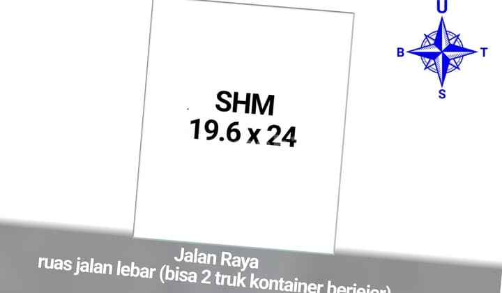 Lahan Komersil Pinggir Jalan di Neglasari Tangerang