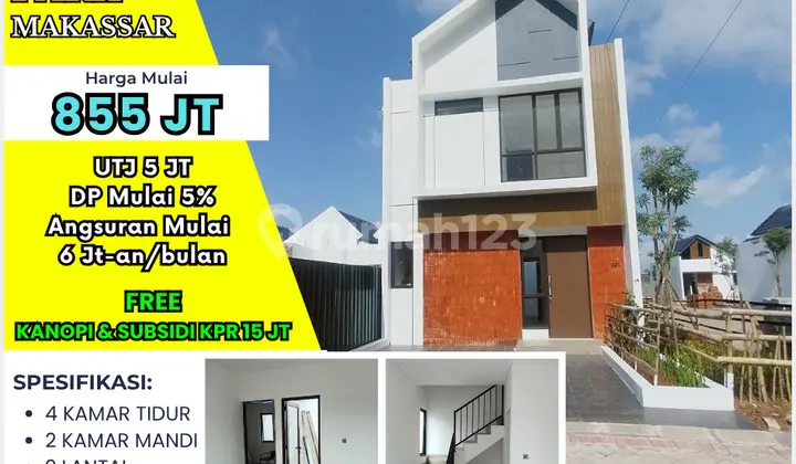 2-Story House, 4 Bedrooms, Only 855 Million, Strategic Location Behind the Immigration Office