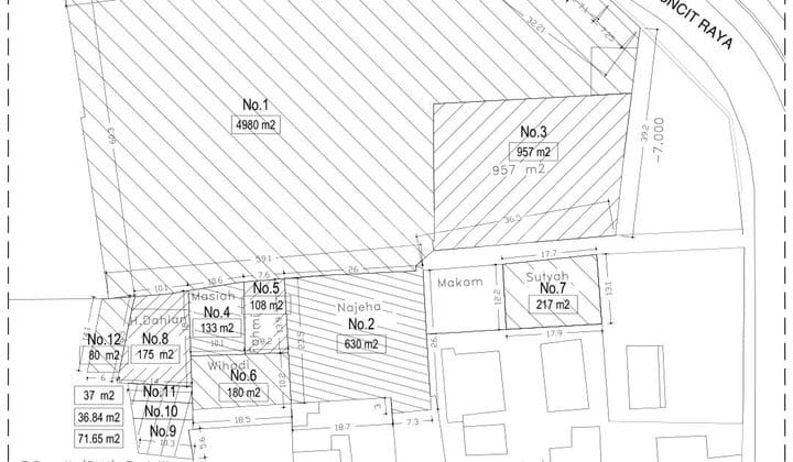 For Sale/Rent: Roadside Plot on Main Road, Warung Jati Bus Stop, South Jakarta