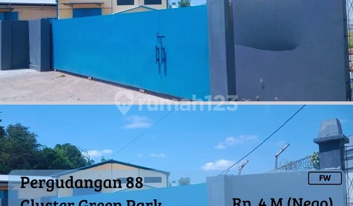 Dijual Gudang 1 Lantai Pergudangan 88 Cluster Green Park Fw