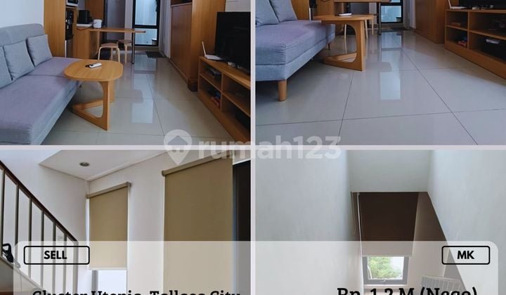 Dijual Rumah Cantik 2LT Siap Huni Cluster Utopia Tallasa City MK