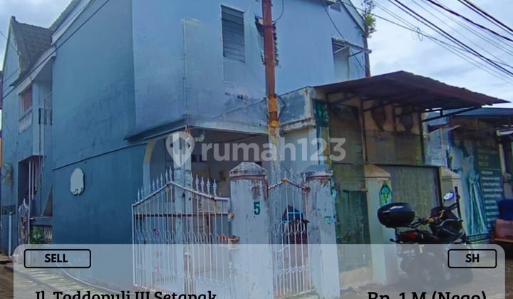 Dijual Ruko 2LT Toddopuli 3 Jalan Stapak Cocok Kos-Kosan SH