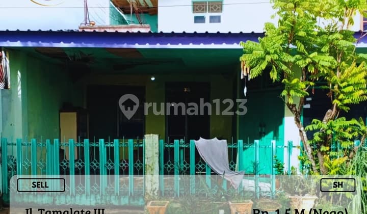 Dijual Rumah 1,5 Lantai Poros Tamalate III Murah Harga Nego SH