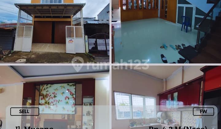 Dijual Rumah Semi Ruko 3LT Poros Jalan Musang Strategis Nego FW