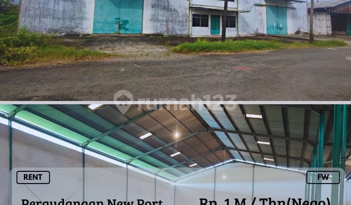 For Rent 2-Story Warehouse Location Near New Port Makassar Strategic FW For Rent 2-Story Warehouse Location Near New Port Makassar Strategic FW