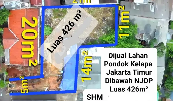 Lahan Kosong Curug Pratama Pondok Kelapa Jakarta Timur Strategis
