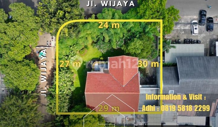 Classic House Attractive Price Super Strategic Location Large Building At Jl Wijaya
