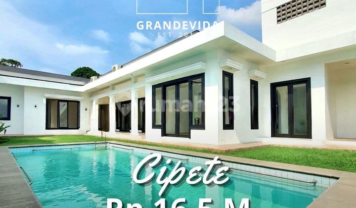 Luxurious Well-Maintained House Ready to Occupy Large Car Parking Close to MRT Station at Jl Bunga Cempaka