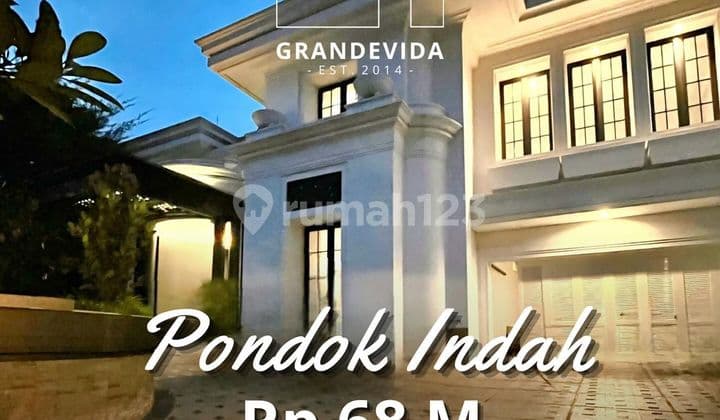 Rumah Mewah Kondisi Baru Design Classic Jalan Lebar Asri Dekat Ke Pim