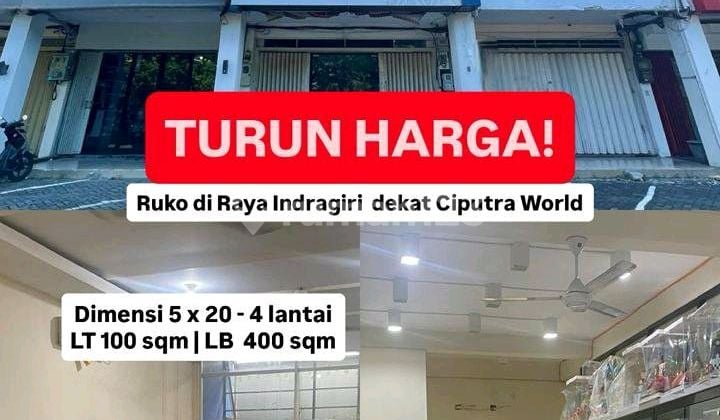 Turun Harga Ruko 4 Lantai Di Jalan Indragiri Turun Harga Ruko 4 Lantai Di Jalan Indragiri