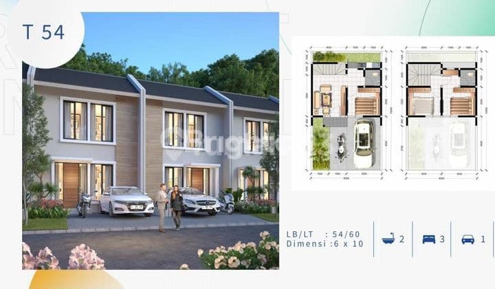 RUMAH 2 LT BARU GRESS KONSEP MINIMALIS MODERN DENGAN KONSEP MINIMALIS MODERN DEKAT DENGAN MEDOKAN, WIGUNA, WONOREJO, TOL WARU JUANDA, RAYA MERR