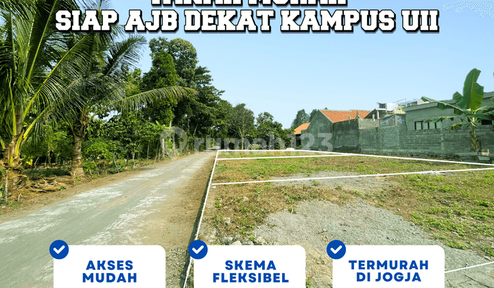 Tanah dengan akses mudah dan strategis dekat Puskesmas Ngemplak