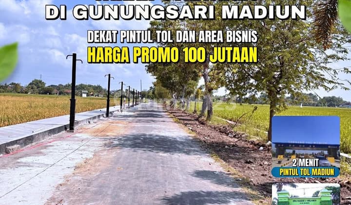 LAND FOR SALE CHEAP MADIUN NGLAMES NEAR TOLL GATE 100 MILLION IDR